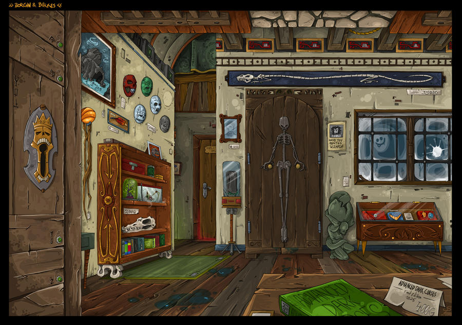 Borgin Borgin and Burkes by pan10 on DeviantArt