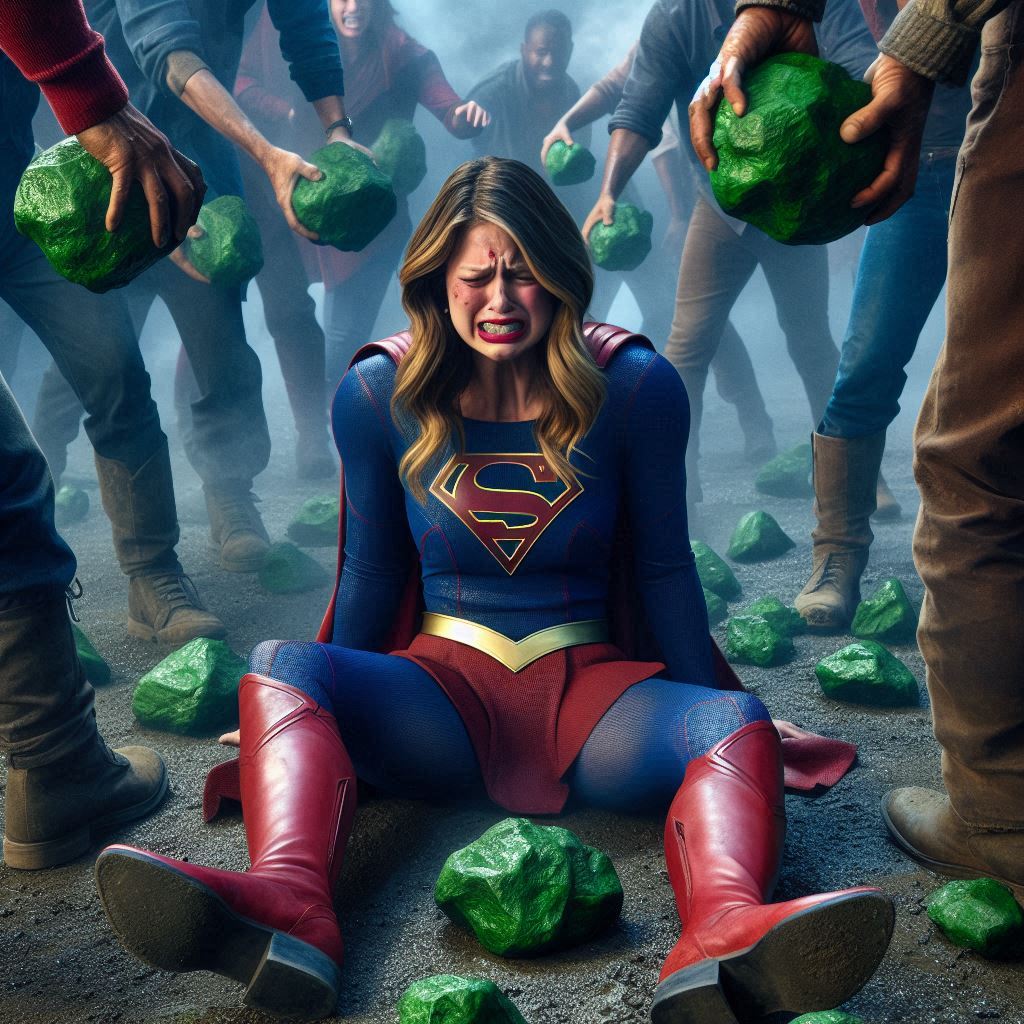 Skryptonit Supergirl in Kryptonite Peril by moon3713 on DeviantArt