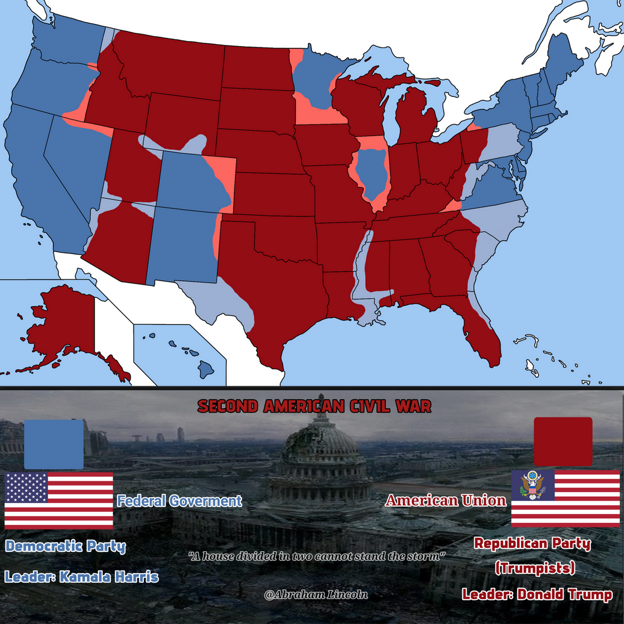 2acw Second American civil war by Cartographymen on DeviantArt