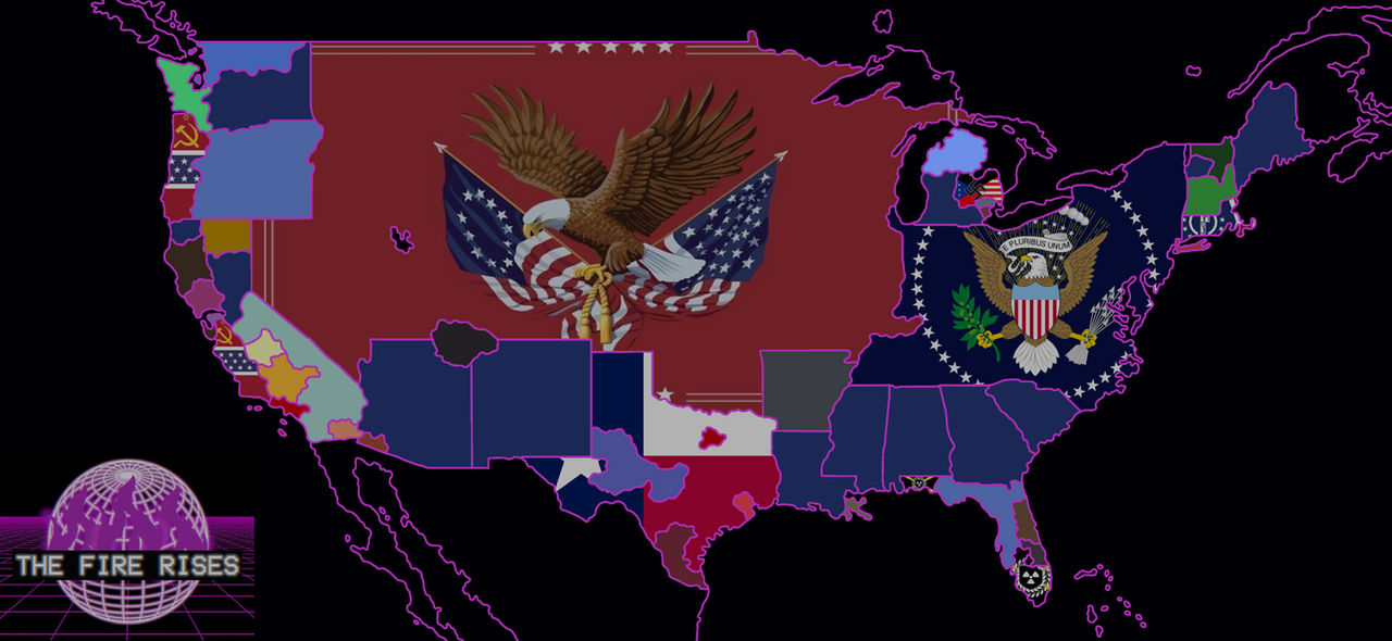 The Fire Rises. Second American civil war by Cartographymen on DeviantArt