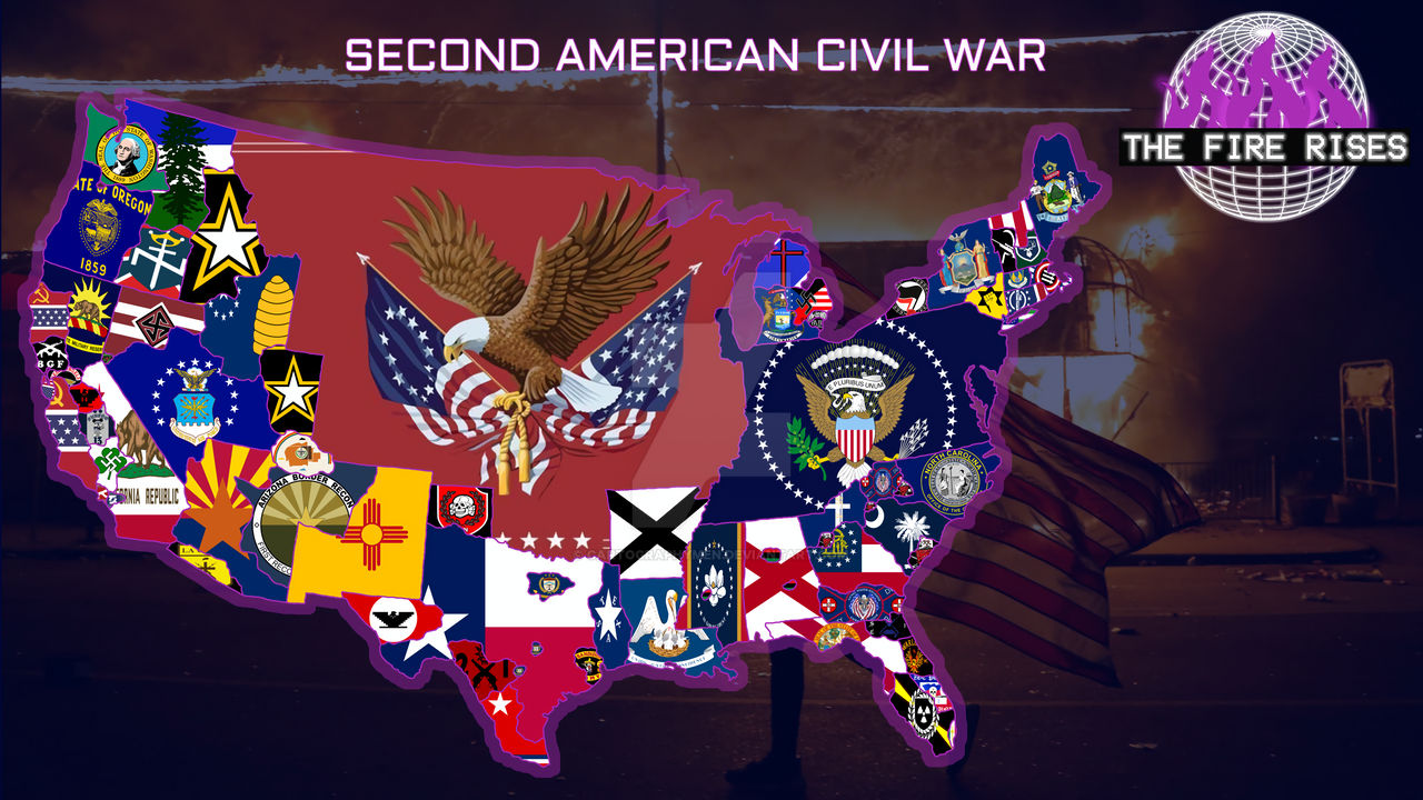 TFR. 2 American Civil War (Flag map) by Cartographymen on DeviantArt