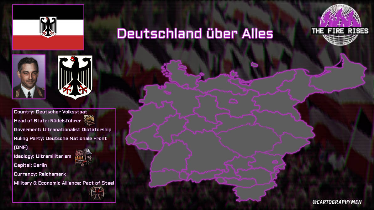 The Fire Rises State Map The Fire Rises. German People's State by Cartographymen on DeviantArt