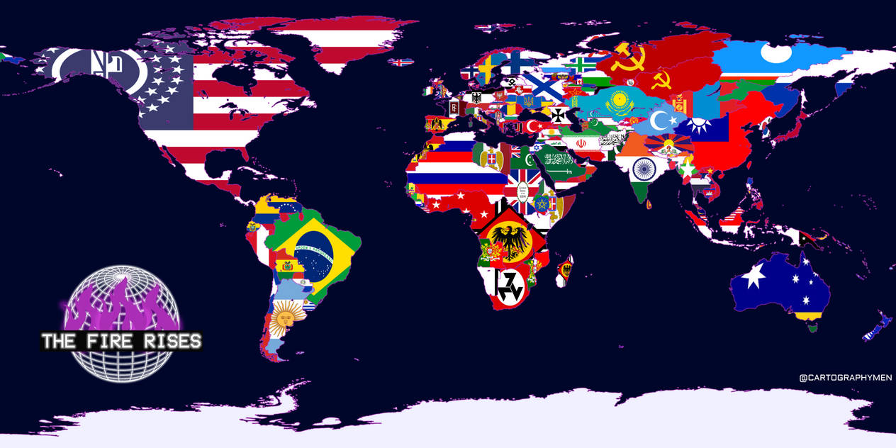 Fire Rises Nation The Fire Rises. Nationalist world (remake) by Cartographymen on DeviantArt