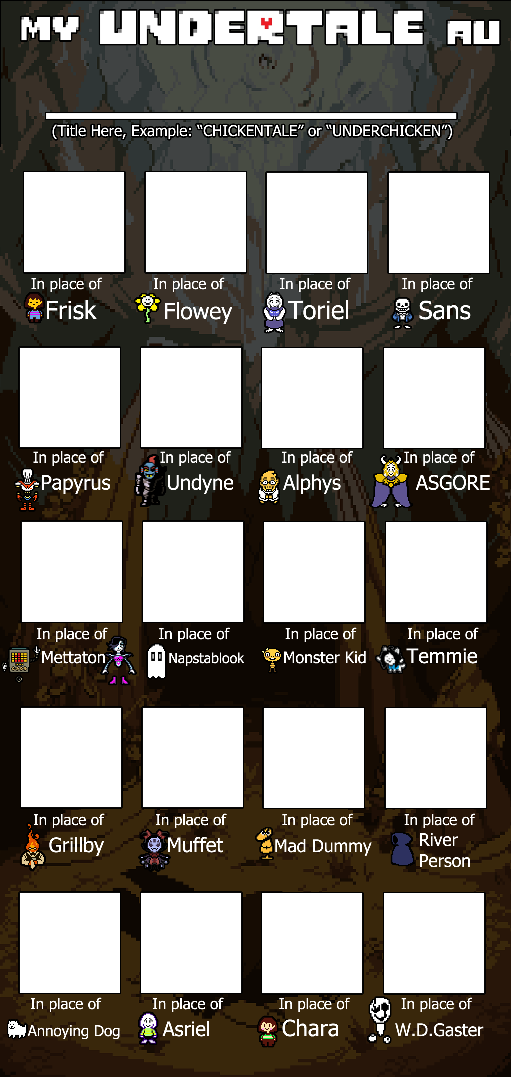 Undertale Create My Undertale AU Template by DoctorMooDB on DeviantArt
