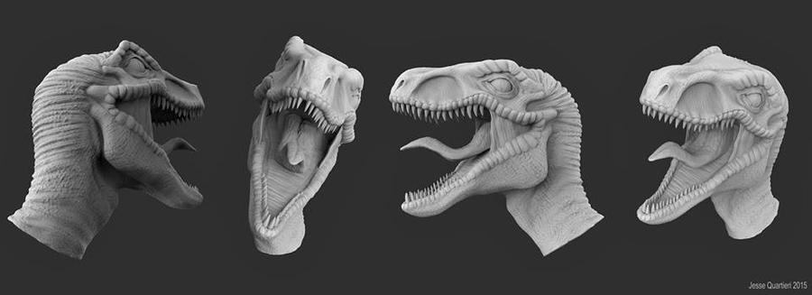 Authentic Raptor Face Raptor Head by QuartierisArt on DeviantArt
