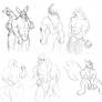 Buff Anthro Pokemon Sketches