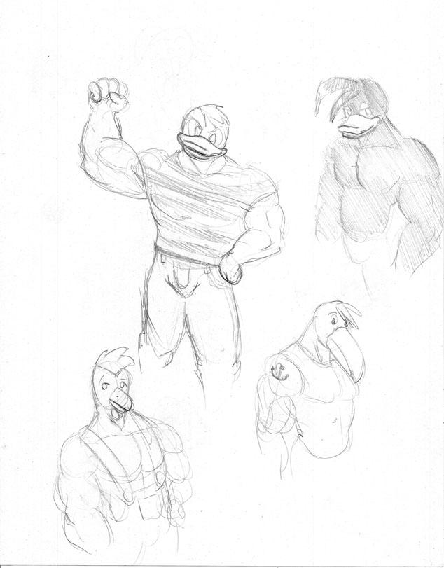 Bodybuilder Parrot Muscle Bird Guys by CaseyLJones on DeviantArt