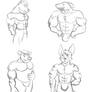 Muscles Guys Sketches