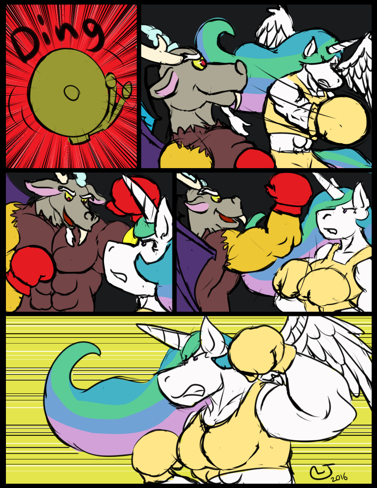 Comic Commission: Pony Boxing Royal Round 1