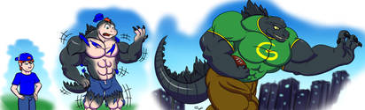 TF Commission: Football Player Godzilla