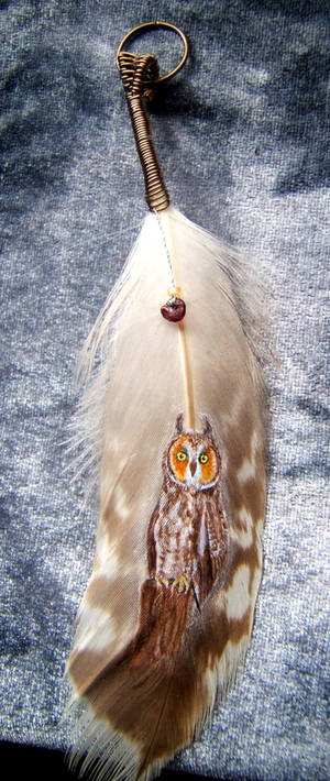 Owl Feather Pendant