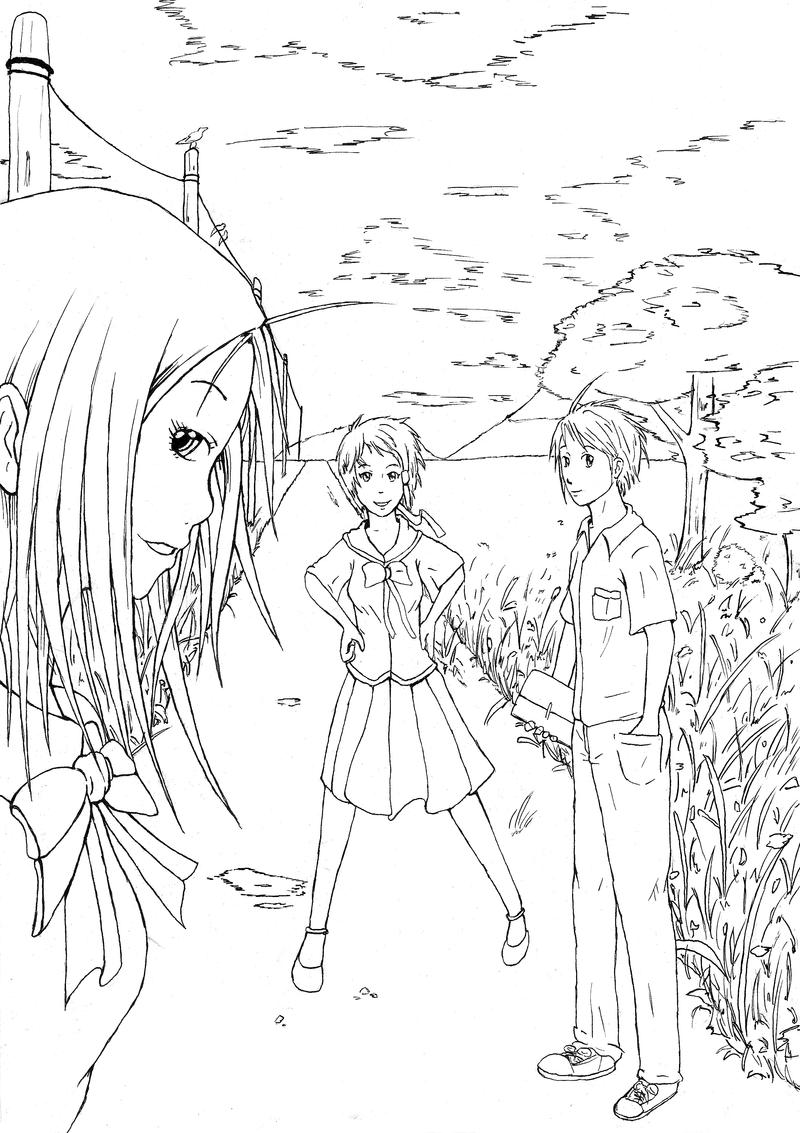 5000pv artwork Lineart by Jope-san