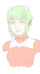 Phone Art - Elf girl wip