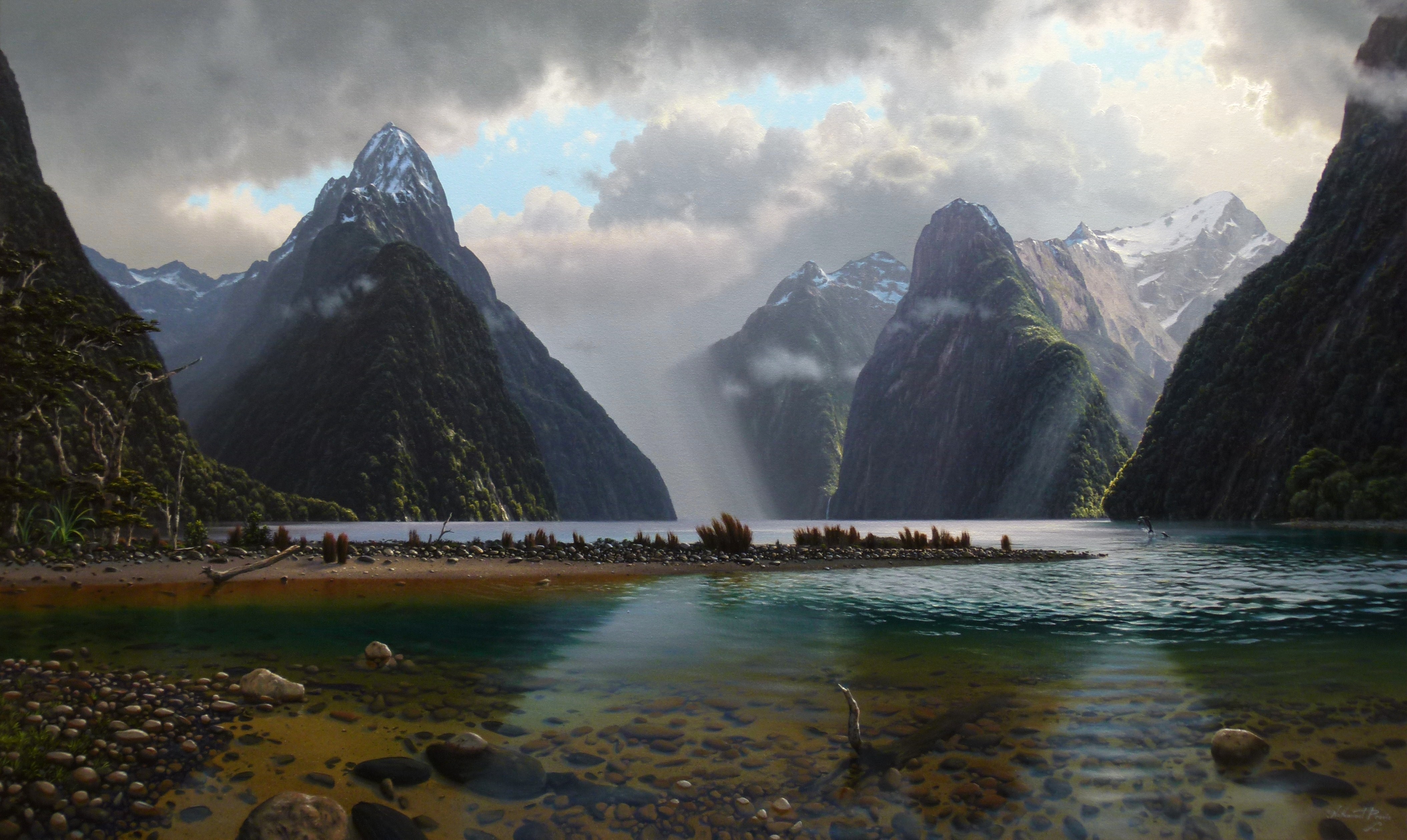 On Milford Sound, Fiordland N.Z.