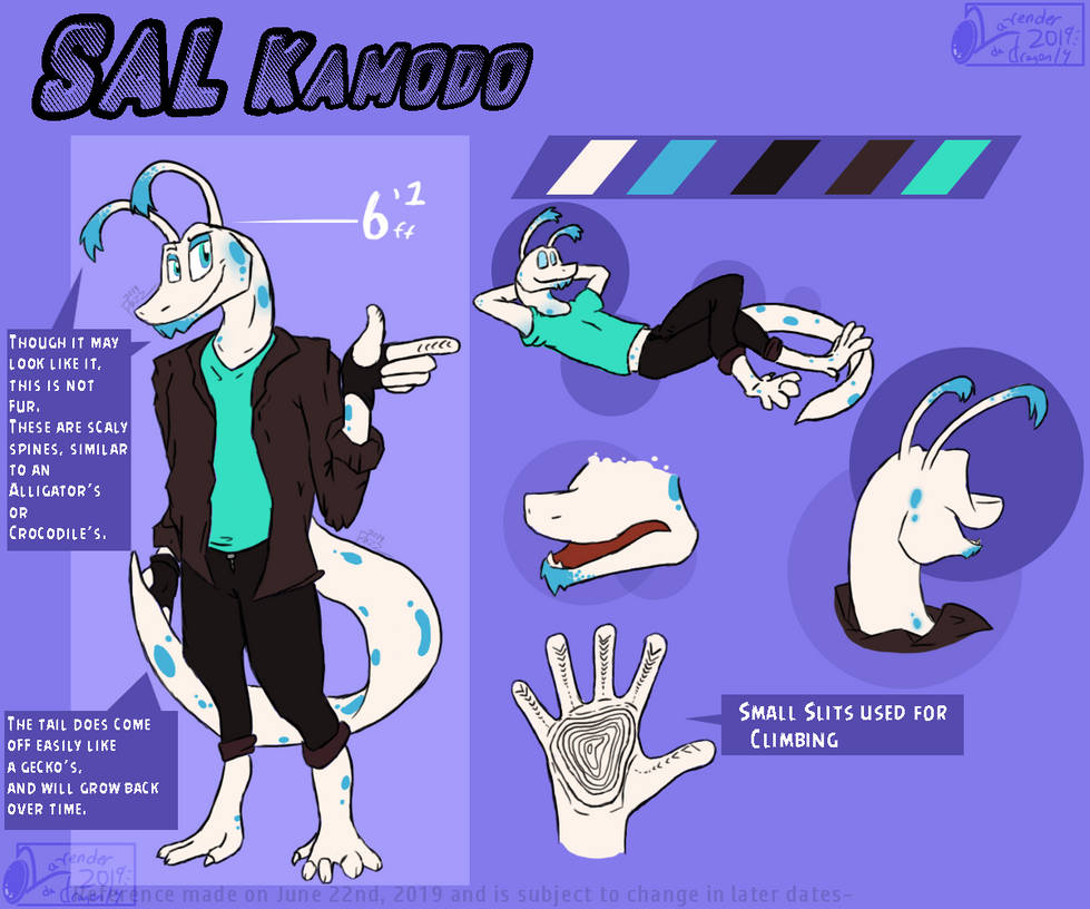 Tricore -Character Reference Sheet- Sal Kamodo by Lavenderdadragon14 on ...