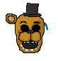 [FNAF]Golden Freddy Pixel Art LOGO