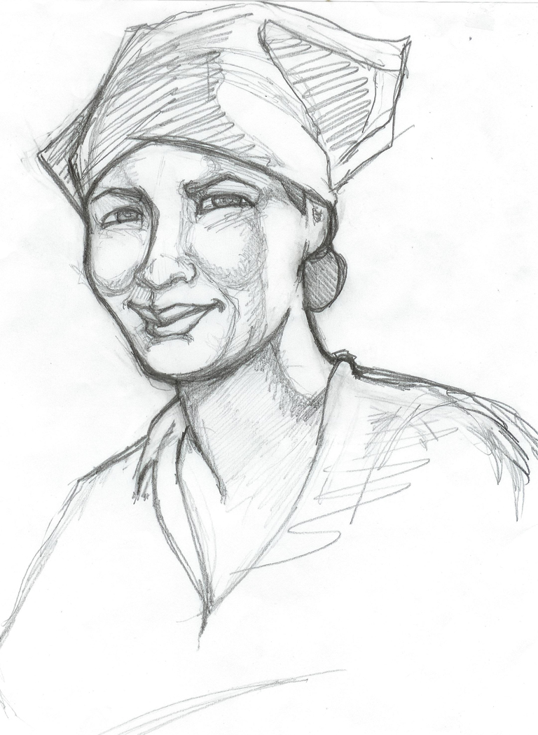 wallpapers Mom Sketch Black mom sketch for portrait by meleeinabox