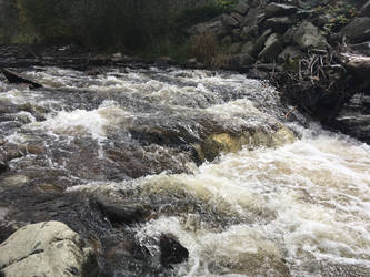 Flowing water at the Mashell River