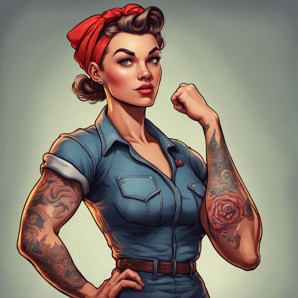 Roses The Riviter Rosie The Riveter by Sin-1 on DeviantArt