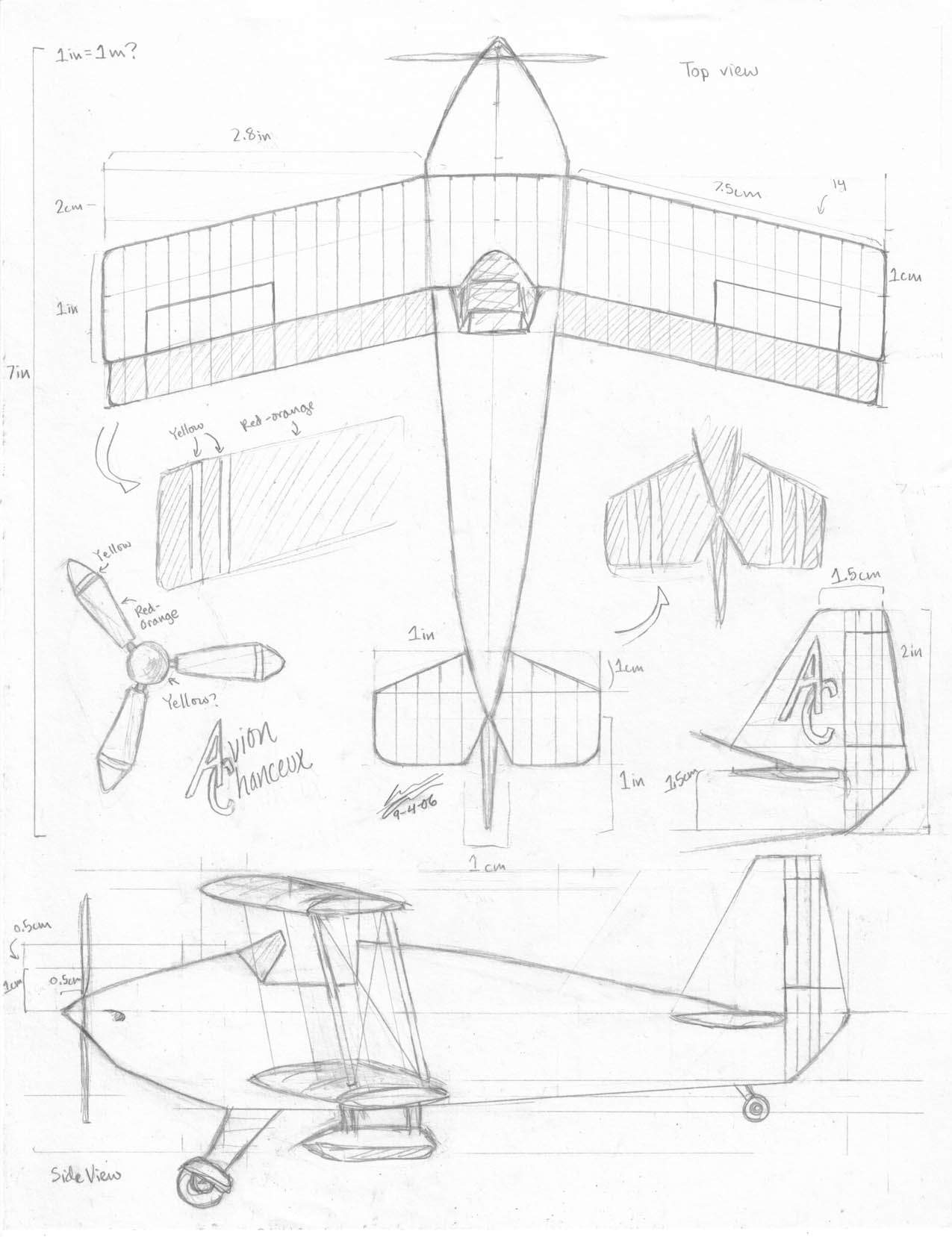 Avion Chanceux - Concept