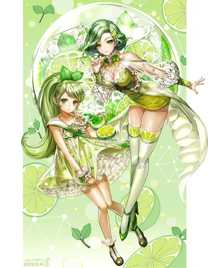 Lime Mojito Girl and Lady