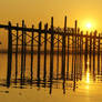 U Bein Bridge At Sunset 2