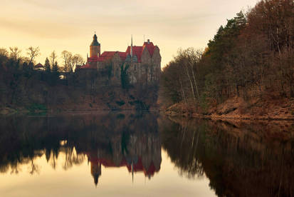 Sunset Over The Czocha Castle