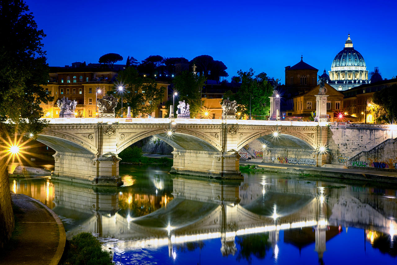 Rome in the blue hour