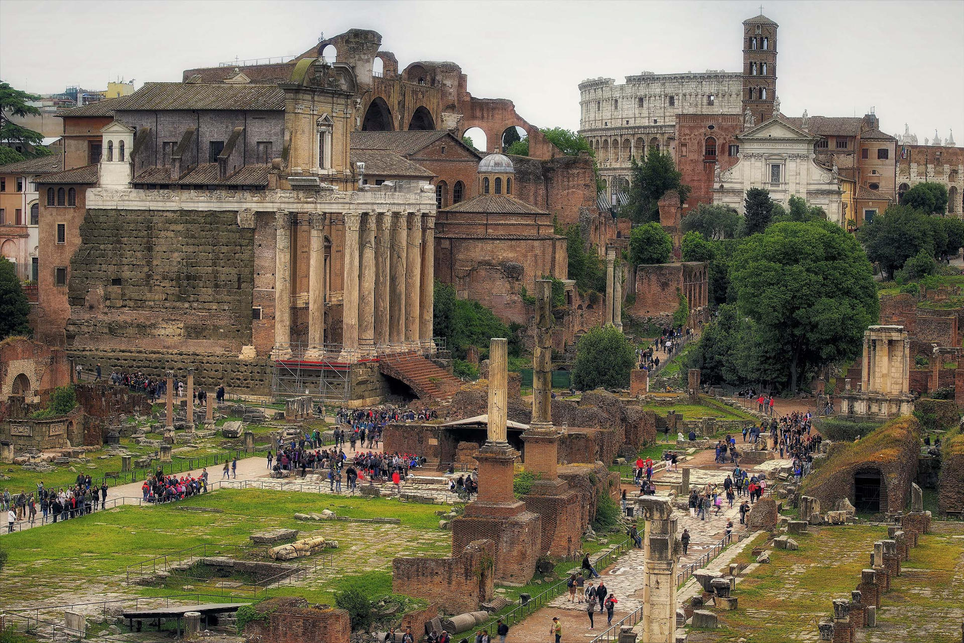 Forum Romanum 6 (in the background the Coliseum) by CitizenFresh