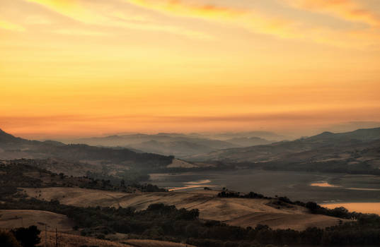 Sunset over Sicily