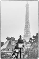 Beautiful Paris 6-Eiffel Tower in fog