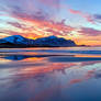 Sunset over the Lofoten Islands 2 -outflow