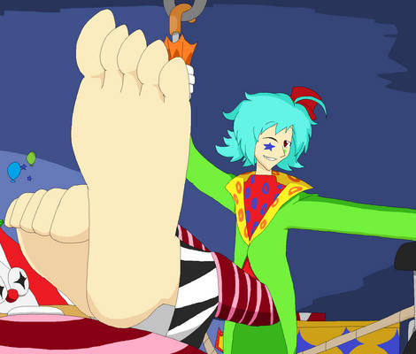 Clown Boy Got Some DAMN Huge Feet