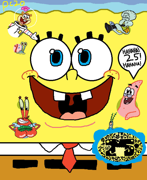 Spongeboy 25 years of SpongeBoy me Bob by presleyclub20 on DeviantArt