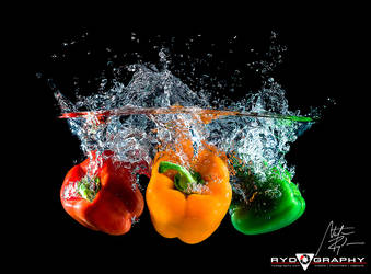 Peppers Splash by rydography