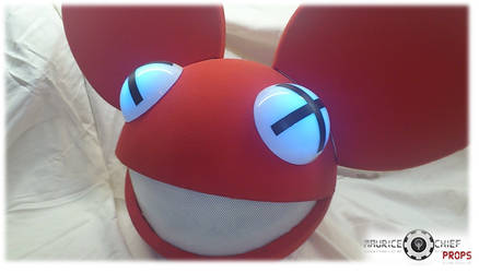 RED Deadmau5 head Replica by MauriceChiefProps by Mauricechief