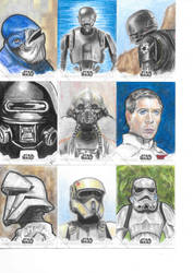 Topps Rogue One Series One sketch cards 