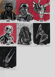 Topps Rogue One Series One sketch cards 