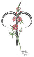 Zodiac Flower Design: Aries