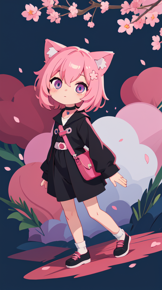 Cat girl chibi by Depressinya on DeviantArt