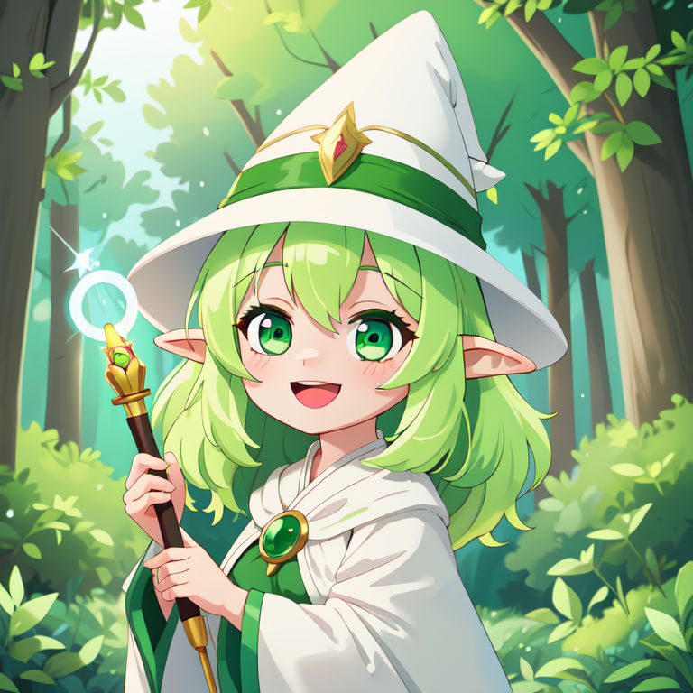 Elf girl with a wand by Depressinya on DeviantArt