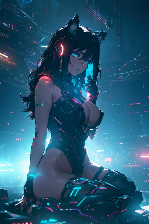 Cyberpunk Anime Girl by MAXADIN on DeviantArt