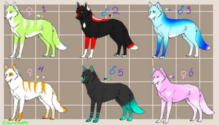 Wolf point adoptables -Open-