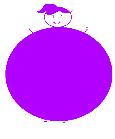 Girl Purple Inflation by irfan221 on DeviantArt