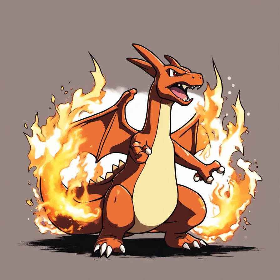 Charizard Blowing Fire by mamakarim on DeviantArt