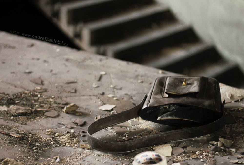 Bag Left on the Stairs