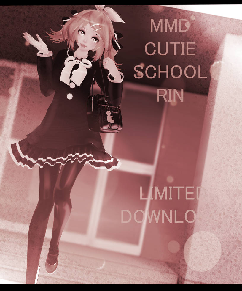 MMD Cutie School Rin- DL Down by Pocky-Poison on DeviantArt