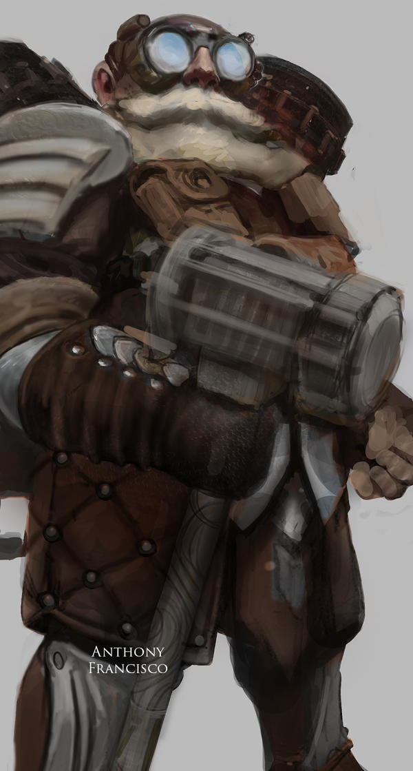 Dwarf Engineer Sketch by Ubermonster on DeviantArt