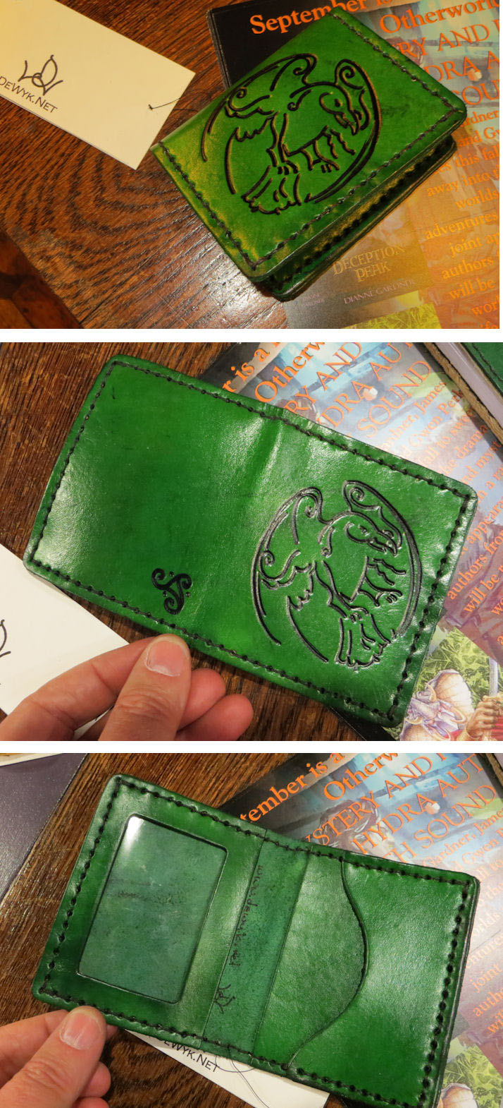 green raven wallet