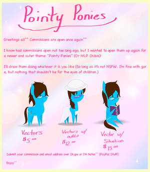 Pointy Ponies- Commissions Banner